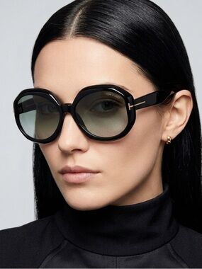 New, TOM FORD Georgia-02 Sunglasses TF1011 01B Authentic